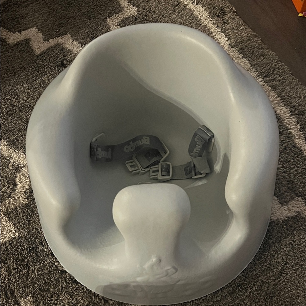 Gray Baby Seat with Safety Straps